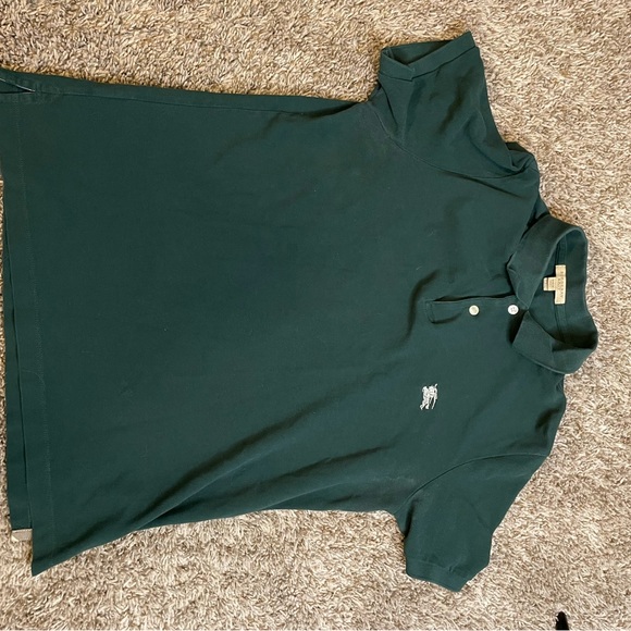 Burberry Top 100% Cotton Short Sleeves Polo Size medium - Picture 8 of 9